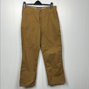 Mountain Khakis Mens Pants 32x30 Tan Button/Zip Pockets 100% Cotton Sturdy Work